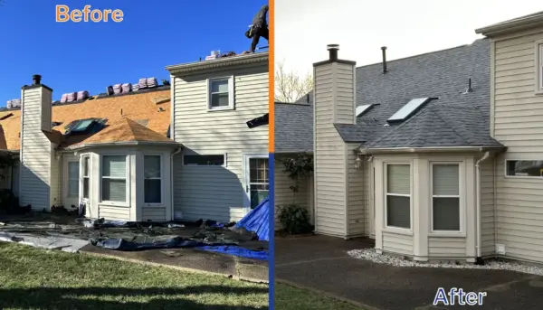 Before after roof replacement